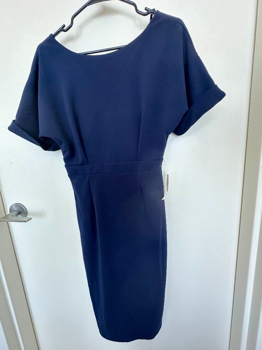 Alexia Admor Jacqueline Dress NWT dolman sleeve sheath NAVY BLUE XS
